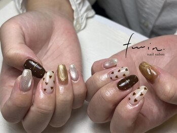ツイン(twin.)/ハート秋ネイル
