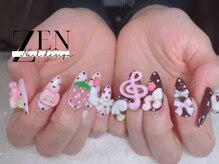 ゼン ネイル デザイン 池袋(ZEN NAIL DESIGN)/* 長 さだしやり放題×つけ放題