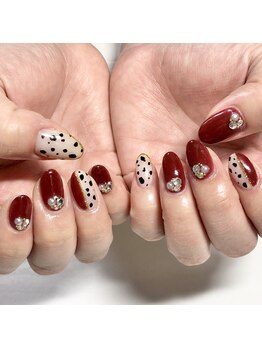 テラックス/ダルメシアンネイル