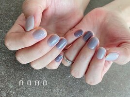 ブルー グラデーションネイル