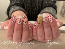 リオッサ オブ ラグーン(RIOSSA of Lagoon)/ツイードネイル×お正月ネイル