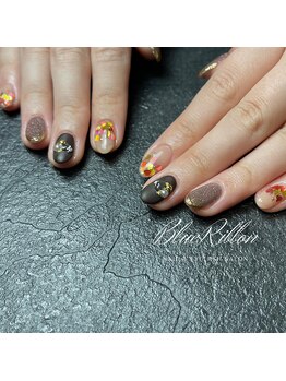 バレンタインネイル