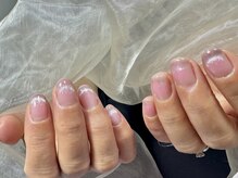 ヒラソルネイル(Girasol nail)/チークにマグネットフレンチ＾＾