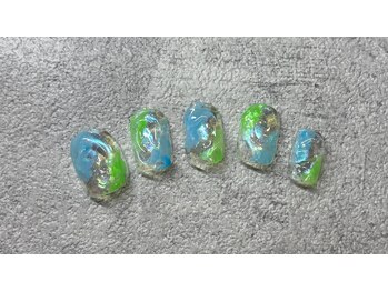 スピーディーネイル(Speedy Nail)の写真/トレンドデザインや季節感のある華やかなデザインをショートネイルでも★豊富なサンプルから選択可◎