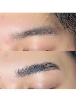 アグ ヘアー クイ 長潟 アイネイル(Agu hair kuih)の写真/メンズ美容初心者にもおすすめ。清潔感も垢抜けも眉で変わる。自然に整う、今人気のメンズブロウリフト☆