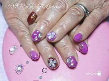 リオッサ オブ ラグーン(RIOSSA of Lagoon)/水彩ｘフラワーキラキラ