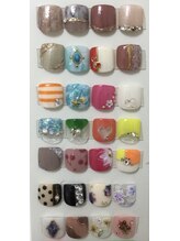 ベルクオーレ(Bellu cuore)/選べるアート　フットネイル