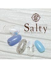 ネイルアンドアイラッシュサロン ソルティ 寺田町(salty)/梅雨ネイル