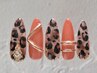 【ハンドジェル】◆自爪ジェル トレンドアート10本コース◆8900円