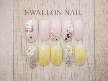 スワロンネイル(SWALLON NAIL)の写真/【口コミ高評価◎】SWALLON NAIL独自のアートで個性派ネイルが実現☆新作デザインも季節ごとに続々追加♪