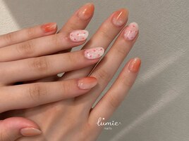 ピーチニュアンスネイル