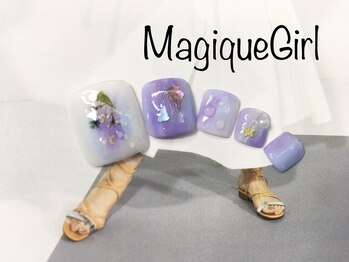 ネイルサロン マジックガール(Nail Salon MagiqueGirl)/【紫陽花ネイル】