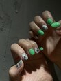 ラテ(latte.) (half design)ワンカラーやシンプルなアートとのmixで、抜け感を