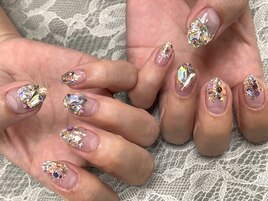 パーツ自由な持込みネイル