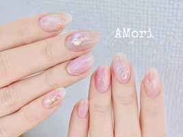 ピンクニュアンスネイル