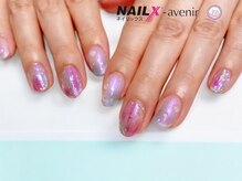 ネイリックス アヴェニール(NAILX avenir)/パープルキラキラニュアンス