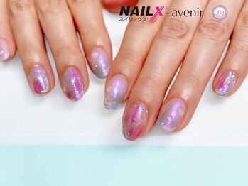 ネイリックス アヴェニール(NAILX avenir)/パープルキラキラニュアンス