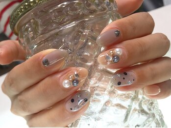 ネイル サロン コービーズ(nail salon COBES)/パールネイル☆