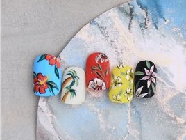 南国風ネイル♪