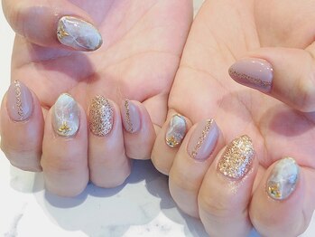 アリュール アンド エテルノ 小山店(Allure & ETERNO)/天然石風ネイル