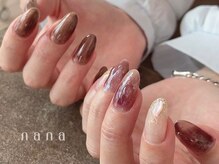 ナナ 白金高輪(nana)/くすみボルドー ニュアンス