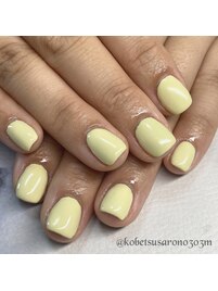 シンプルワンカラーネイル☆