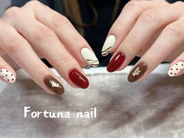バレンタインハートネイル