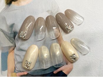ネイルサロン キャンディネイル(Candy Nail)/ストーンデザイン¥5500