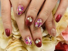 ダブルネイル(Double Nail)/【ほり】Xmas☆シェルネイル