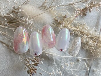 ブレスネイル(brace Nail)/オーロラ×ピンク