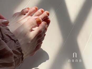 ナナ 白金高輪(nana)/フット オレンジネイル
