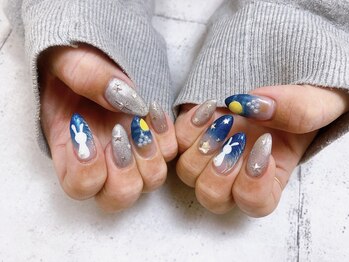 ネイル ビューティーマジック 葛西本店/お月見ネイル