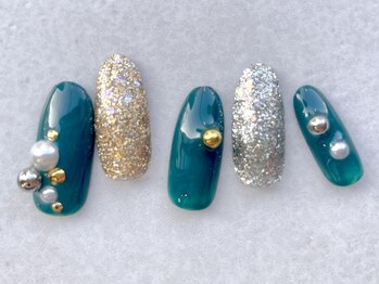 クリスマスネイル