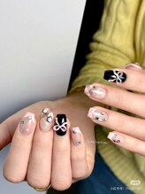 美人計ネイルサロン/可愛いリボンデザイン