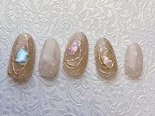 アブニール 大山台店(AVENIR)/ダイアモンドシェルミラーネイル