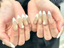 マグネット×白フレンチ
