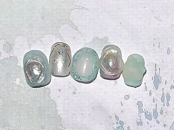 ゆびノさき イバラキシ(ibarakishi)/ミントグリーンニュアンス