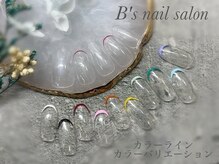 ビーズネイル バイブレス イオンタウン泉大沢店(B's Nail by.BLESS)/【ライン】カラーバリエーション