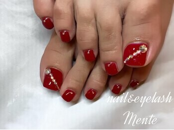 メンテ バイ イニシャル(Mente by initial)/ワンカラーフットネイル