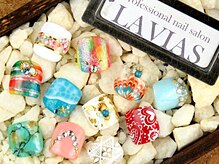 プロフェッショナル ネイルサロン ラヴィアス(LAVIAS)/【フット】ワンカラ＋アート２本