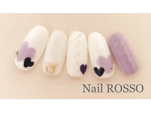 ネイルロッソ 浅草店/ふんわりニットデザイン