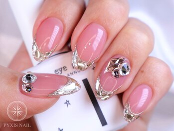 ピクシスネイル(pyxis nail)/ガラスフレンチ