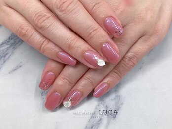 ネイルアトリエルカ(nail atelier LUCA)/M-452 ピンクニュアンスネイル