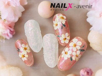 ネイリックス アヴェニール(NAILX avenir)/ガラスオーロラフラワー