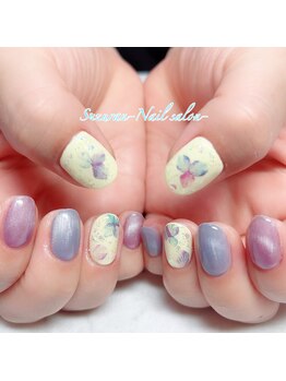 スズラン(SUZURAN)/梅雨ネイル