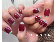 ビアンカ ネイルサロン 大宮店(Bianca)/ボルドーガラスフレンチ☆