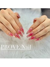 プルーヴ(PROVE)/キラキラ濃いめチークネイル
