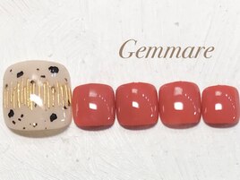 ダルメシアンデザインネイル