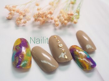 ネイリット 銀座(Nailit)/マーブルネイル ¥9500【¥10450】