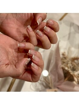 カラーグラデーション＋フレンチ